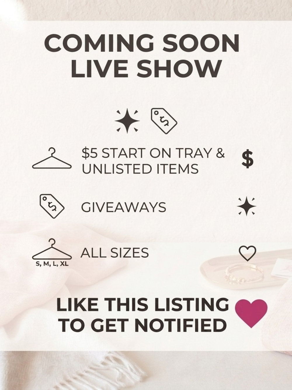 LIKE ❤️ TO GET NOTIFIED WHEN I GO LIVE / CLOSET CLEAR OUT